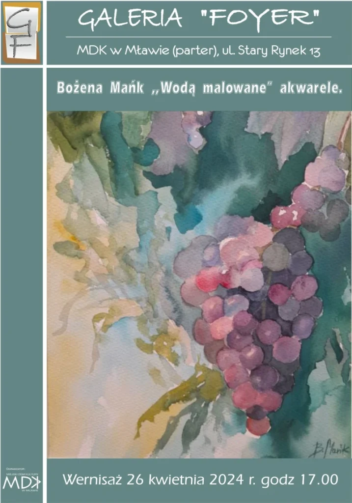 Wernisaż prac Bożeny Mańk w Mławie