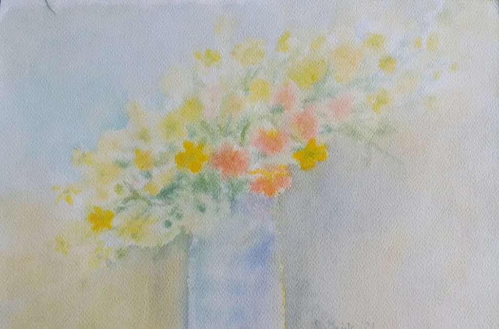 akwarela Bukiet jaskrów, 2022 Bożena Mańk