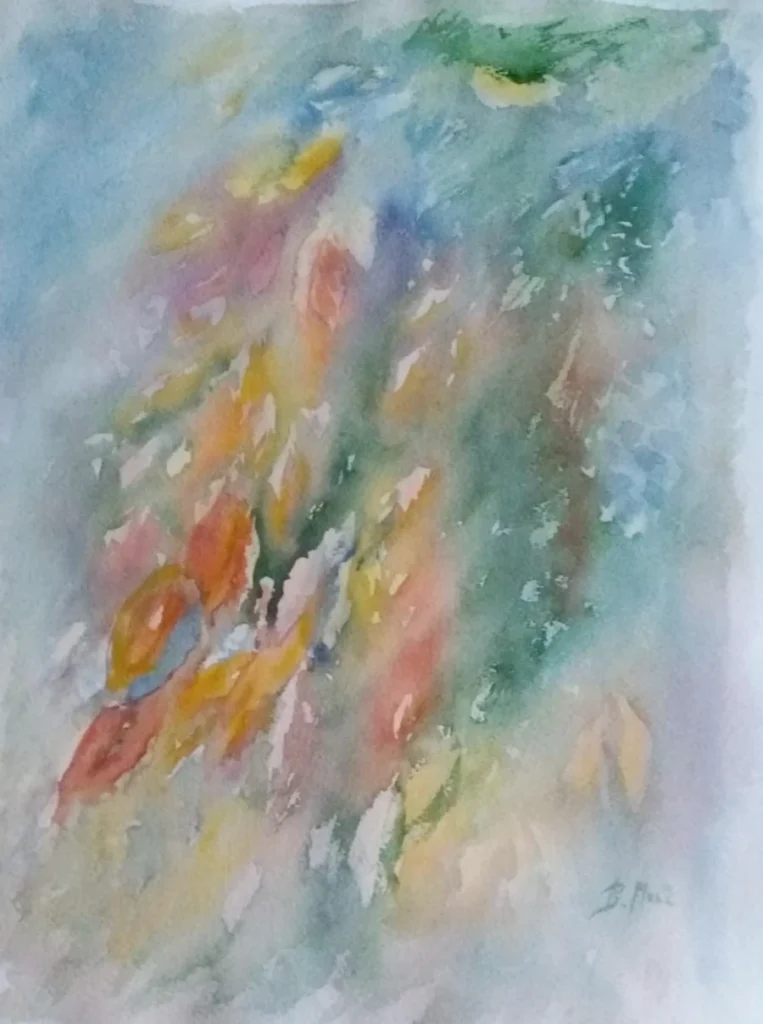 akwarela Dzikie wino i wiatr, 2021 Bożena Mańk