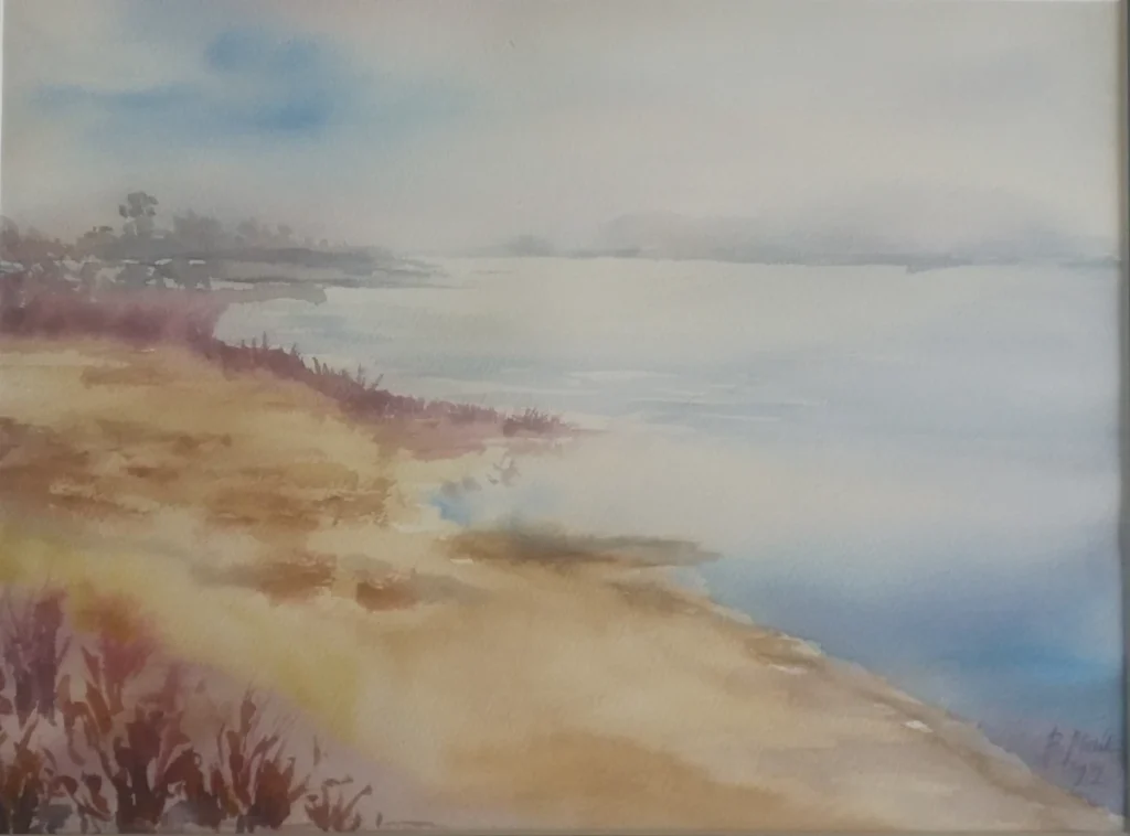 akwarela Nad rzeką, 2022 Bożena Mańk