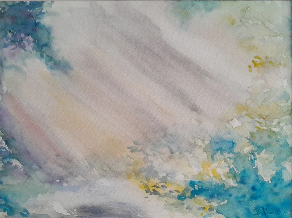 akwarela Światło, 2021 Bożena Mańk