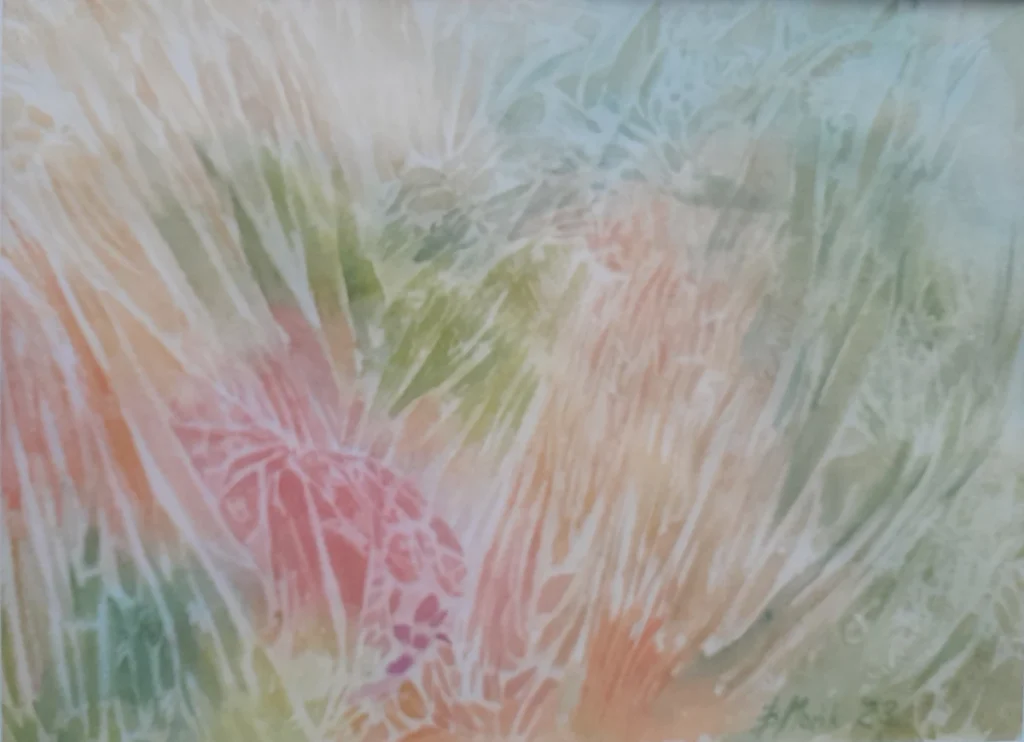 akwarela Zaczarowana łąka, 2023 Bożena Mańk