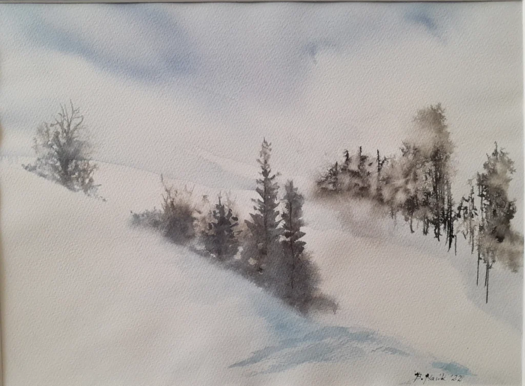 Po śnieżycy na stoku, 2022 Bożena Mańk