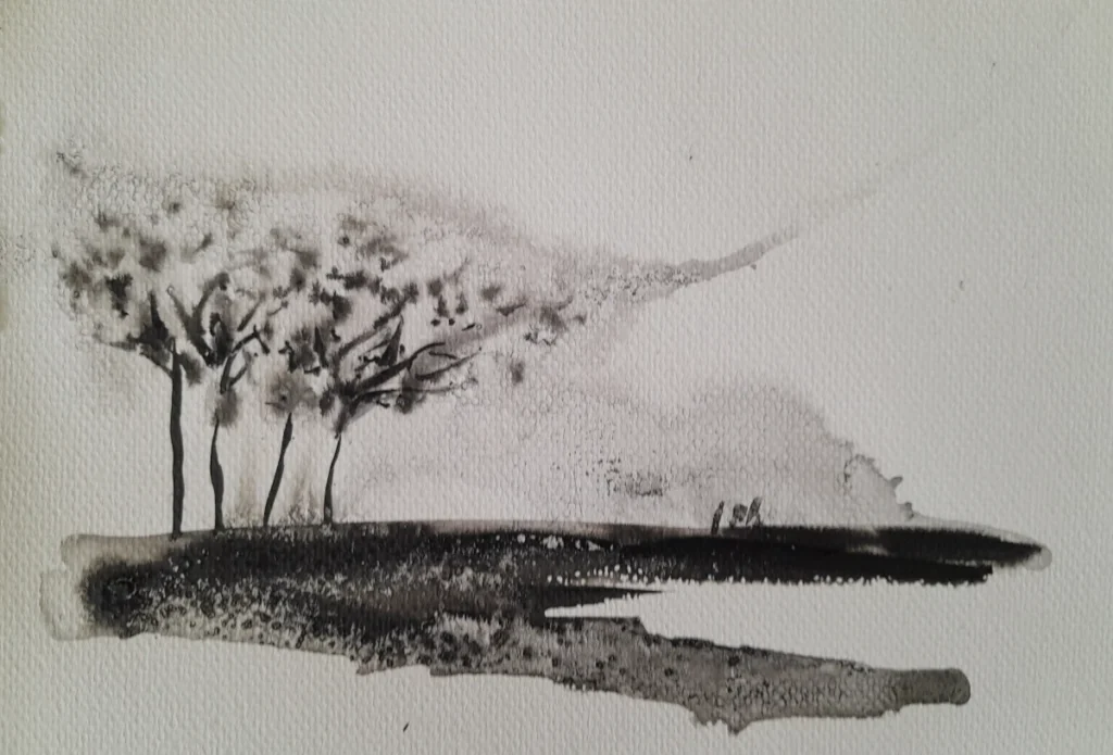 Drzewa na wietrze, 2023 Bożena Mańk