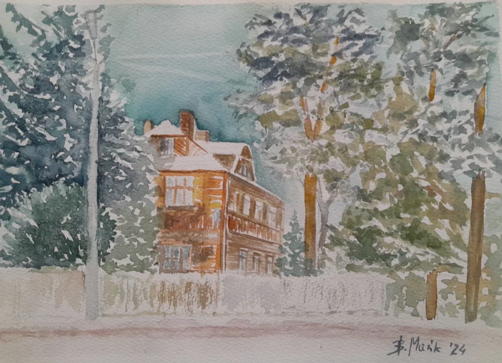 Mazowiecka 1, 2024, akwarela