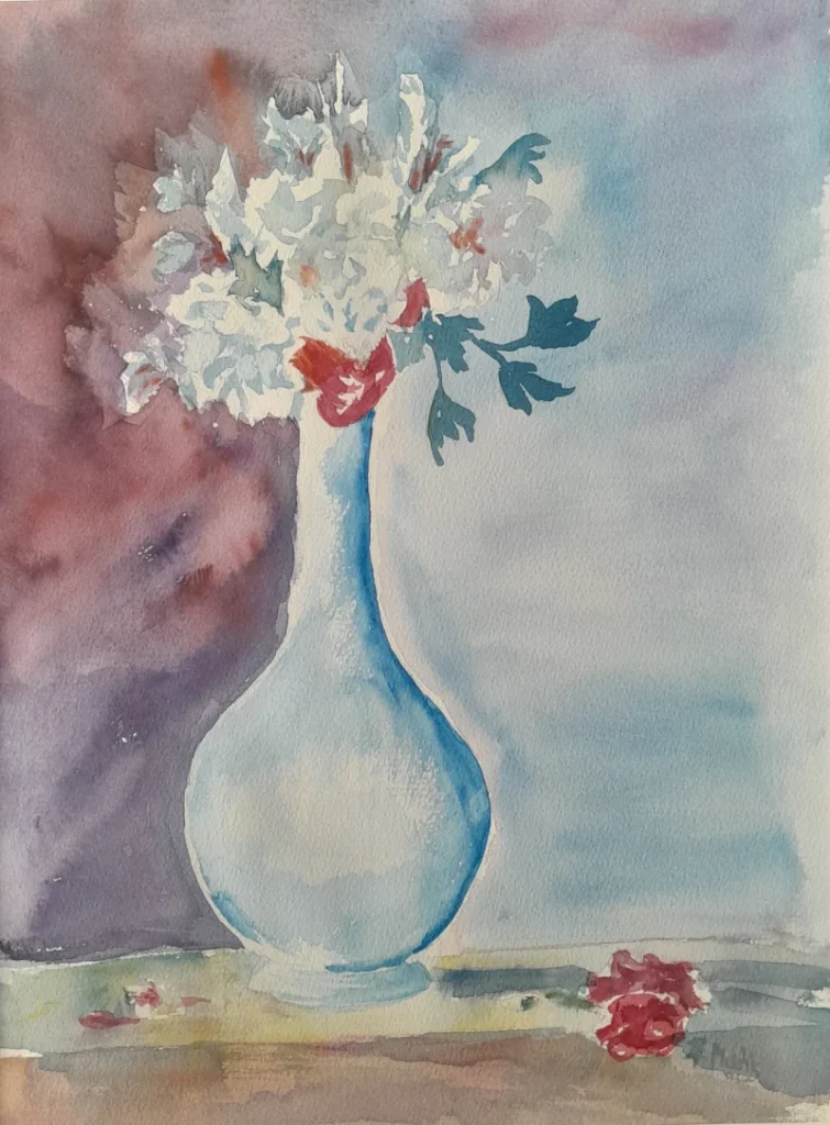 Romantycznie, 2024, akwarela