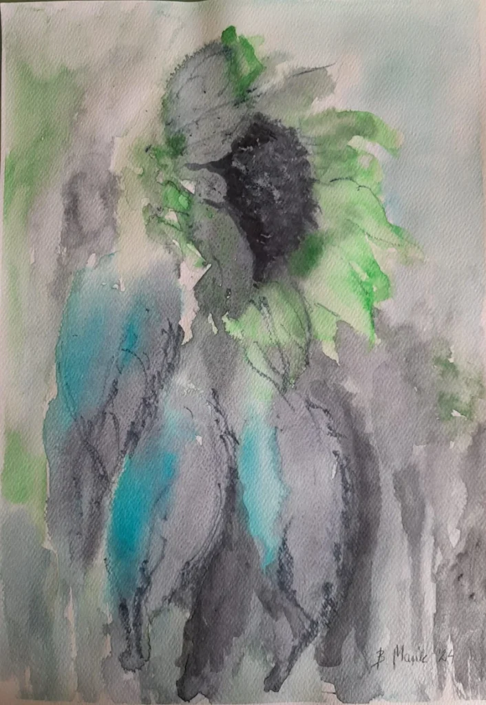 Słonecznik inaczej. 2024. 40x30, 52x42