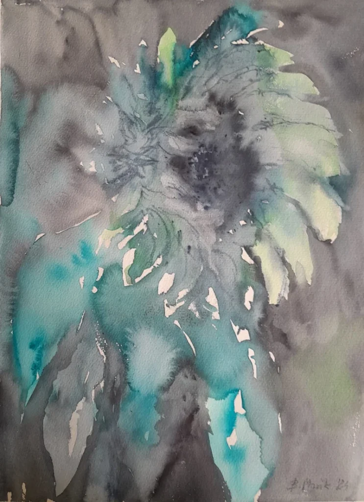 W turkusach, 2024, 20x30 cm / 30x40 cm