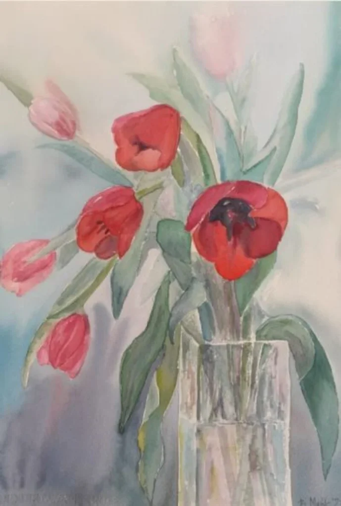 Tulipany w szkle, 2023